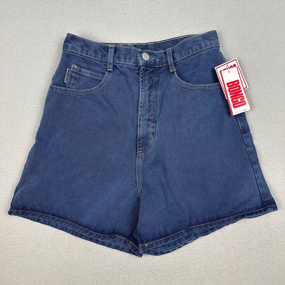NEW Vintage Bongo by Gene Montesano Womens Size 7 Jean Shorts Lapis Blue 4"